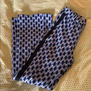 Maeve Lavender & Black stretch pull on pants with side stripe. Size S.